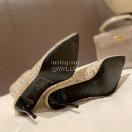 Balmain Autumn And Winter New Pointed Full Diamond Knitted Boots For Women 