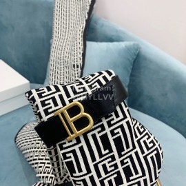 Balmain Skye Knitted High Heeled Long Boots For Women White