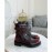 Balmain Autumn Winter New Calf Strap Martin Boots For Women Red
