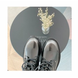 Balmain Autumn Winter New Calf Strap Martin Boots For Women