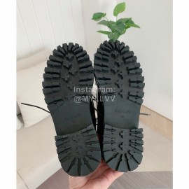 Balmain Autumn Winter New Calf Strap Martin Boots For Women