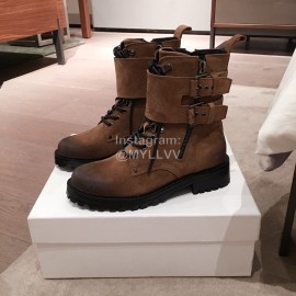 Balmain Autumn Winter Cool Calf Strap Martin Boots For Women