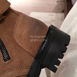 Balmain Autumn Winter Cool Calf Strap Martin Boots For Women