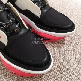 Balmain New Thick Soled Casual Sneakers For Women Rose Red