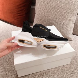 Balmain New Black Thick Soled Casual Sneakers For Women