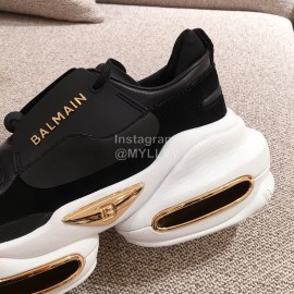 Balmain New Black Thick Soled Casual Sneakers For Women