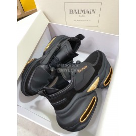 Balmain Fashion Thick Soled Casual Sneakers For Women Black