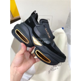 Balmain Fashion Thick Soled Casual Sneakers For Women Black