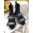 Balmain Fashion Thick Soled High Top Socks Boots For Women Black