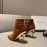 Balmain Fashion Sheepskin High Heel Boots For Women Brown