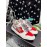 Bape Sta Leather Color Matching Sneakers Red