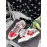 Bape Sta Leather Color Matching Sneakers Red