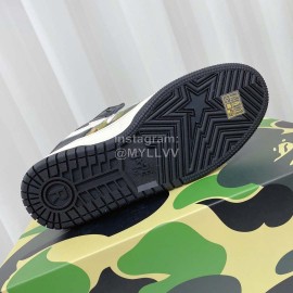 Bape Sta Leather Casual Sneakers White