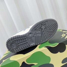 Bape Sta Leather Casual Sneakers For Men And Women