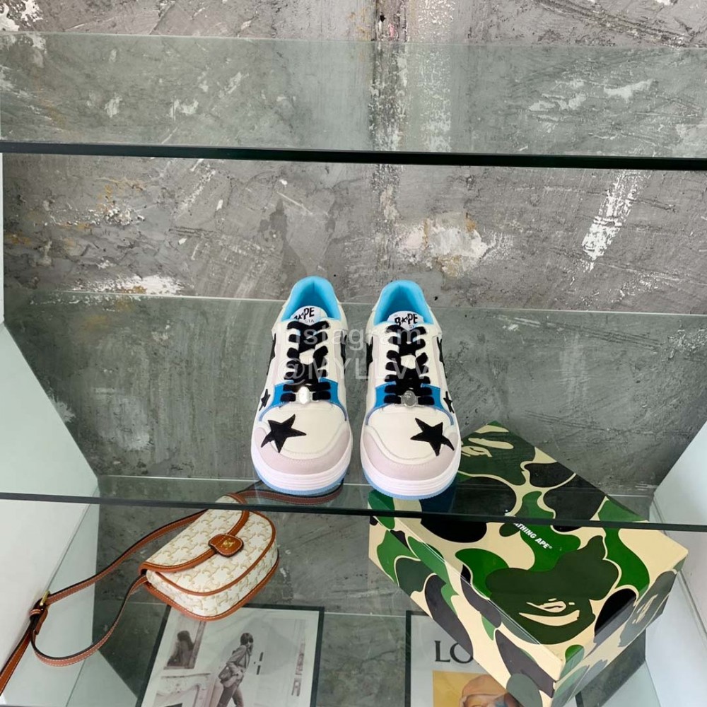 Bape Sta Casual Sneakers For Men And Women Blue