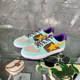 Bape Sta Casual Sneakers Green For Men And Women