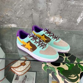 Bape Sta Casual Sneakers Green For Men And Women