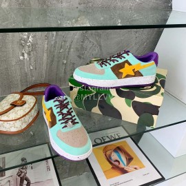 Bape Sta Casual Sneakers Green For Men And Women