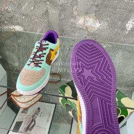 Bape Sta Casual Sneakers Green For Men And Women