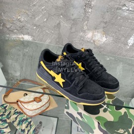 Bape Sta Fashion Sneakers Green For Men And Women Black