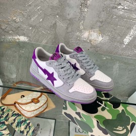 Bape Sta Fashion Sneakers Green For Men And Women Gray