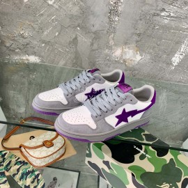 Bape Sta Fashion Sneakers Green For Men And Women Gray