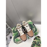 Bape Sta New Leather Color Matching Sneakers