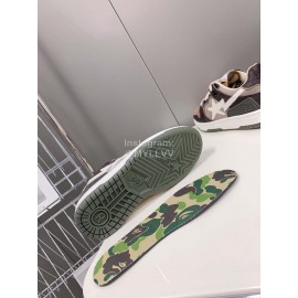 Bape Sta New Leather Color Matching Sneakers
