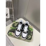 Bape Sta New Leather Lace Up Sneakers Black White