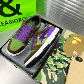 Bape Sta Embroidery Logo Sneakers For Men And Women Green