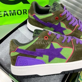 Bape Sta Embroidery Logo Sneakers For Men And Women Green