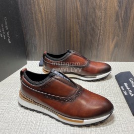Berluti Fast Track Torino Calf Leather Sneakers For Men Brown