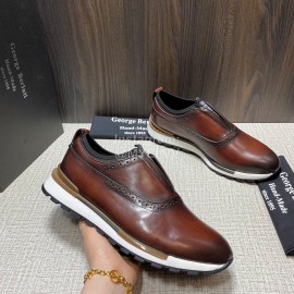 Berluti Fast Track Torino Calf Leather Sneakers For Men Brown