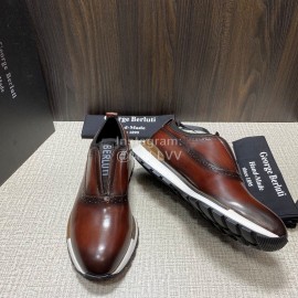 Berluti Fast Track Torino Calf Leather Sneakers For Men Brown