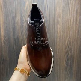 Berluti Fast Track Torino Calf Leather Sneakers For Men Brown