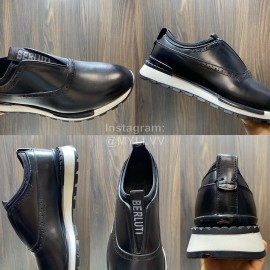 Berluti Fast Track Torino Calf Leather Sneakers For Men Black
