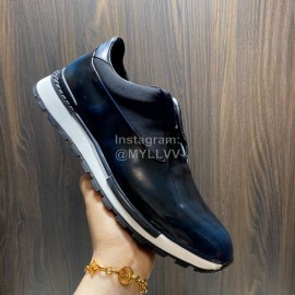 Berluti Fast Track Torino Calf Leather Sneakers For Men Blue