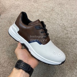 Berluti Calf Leather Stellar Sneakers For Men White