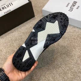 Berluti Calf Leather Stellar Sneakers For Men Black