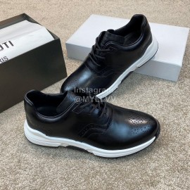 Berluti Calf Leather Stellar Sneakers For Men Black