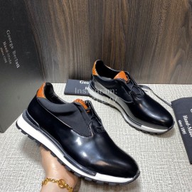 Berluti Fast Track Torino Black Calf Leather Sneakers For Men
