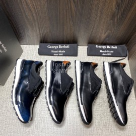 Berluti Fast Track Torino Black Calf Leather Sneakers For Men