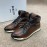 Berluti Fashion Calf Leather High Top Boots For Men Brown