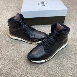 Berluti Fashion Calf Leather High Top Boots For Men 