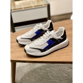 Berluti Fashion Calf Leather Sneakers For Men Blue