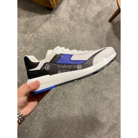 Berluti Fashion Calf Leather Sneakers For Men Blue