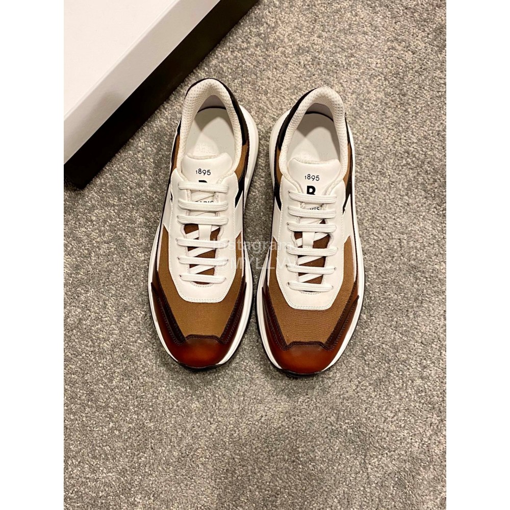 Berluti Fashion Calf Leather Sneakers For Men Brown