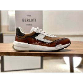 Berluti Fashion Calf Leather Sneakers For Men Brown
