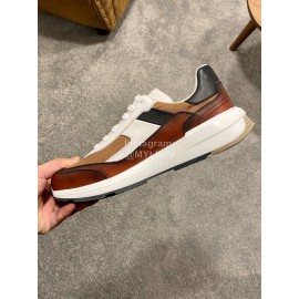 Berluti Fashion Calf Leather Sneakers For Men Brown