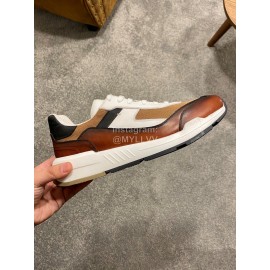 Berluti Fashion Calf Leather Sneakers For Men Brown